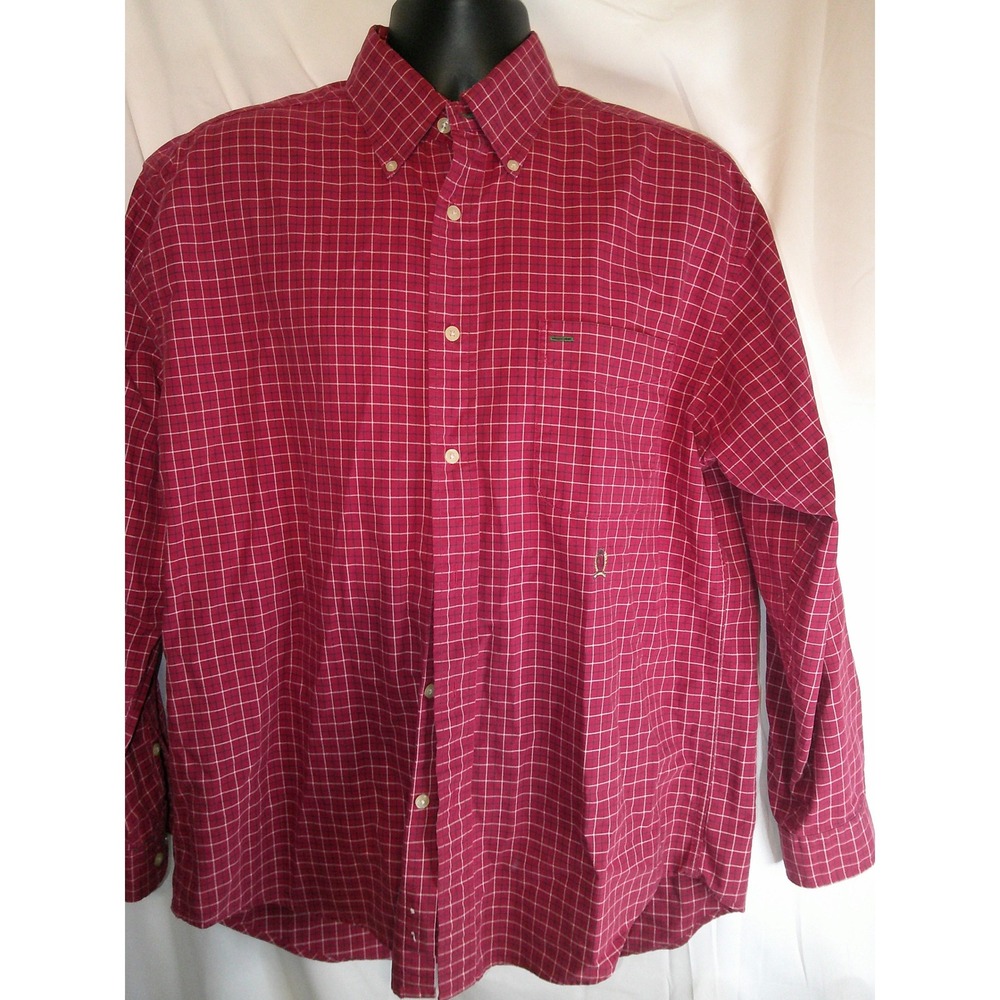 Vintage Tommy Hilfiger Tartan Plaid Button Down Shirt Long Sleeve Casual Men's L